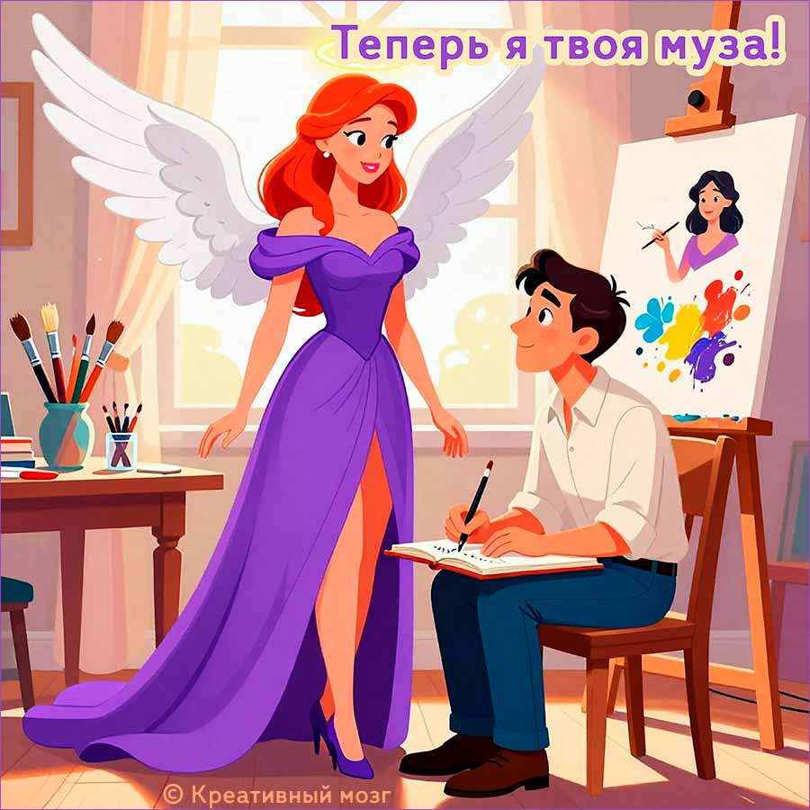 Муза твоя, если ты работаешь.